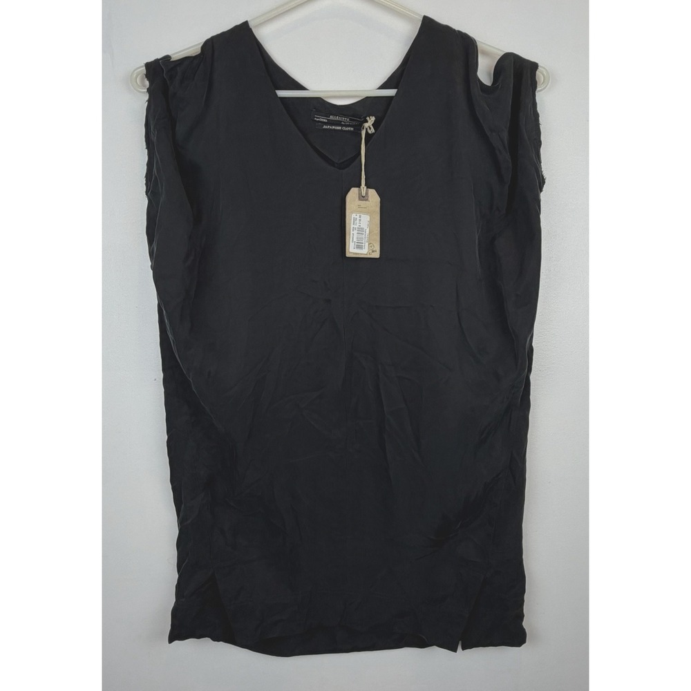 All Saints Camile Tee Dress Women 8 Cold Shoulder Capsule Sexy Minimalist New